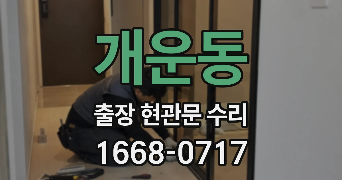 개운동 출장 현관문 수리