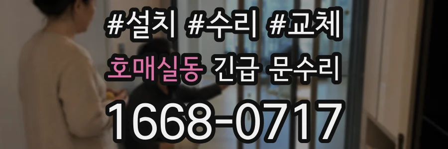 호매실동 긴급 문수리
