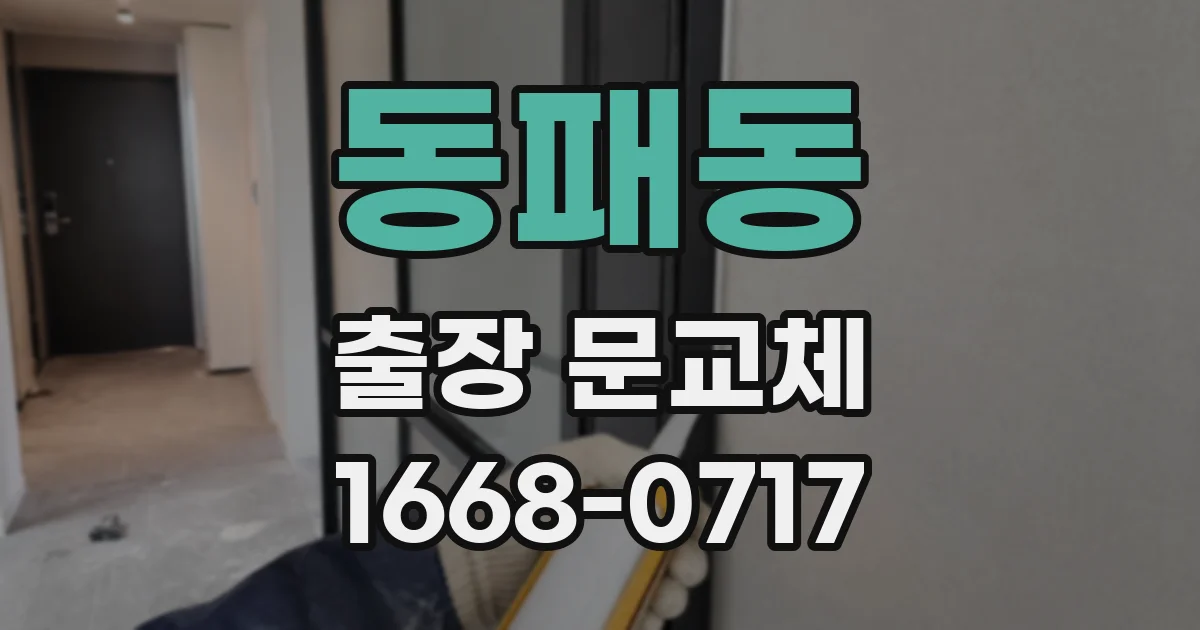 동패동 출장 문교체