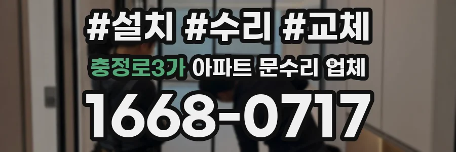 충정로3가 아파트 문수리 업체