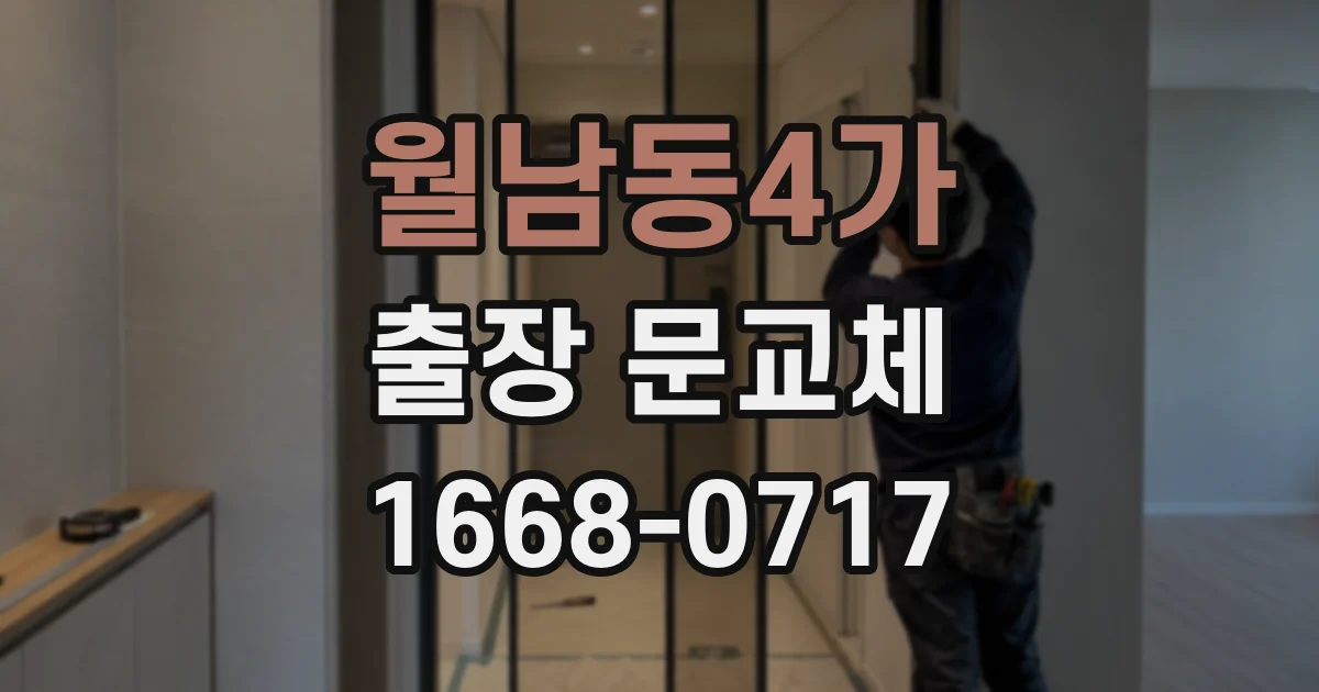월남동4가 출장 문교체