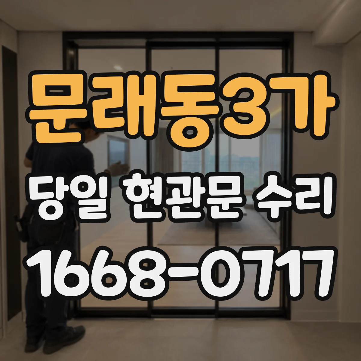 문래동3가 당일 현관문 수리