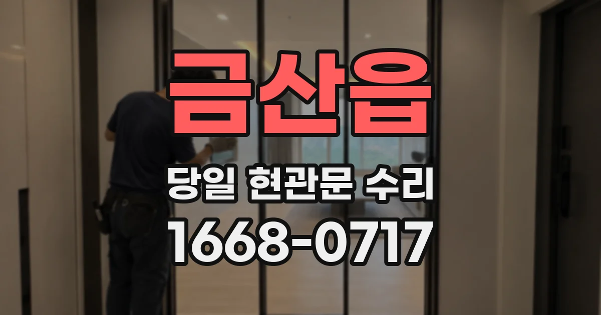 금산읍 당일 현관문 수리