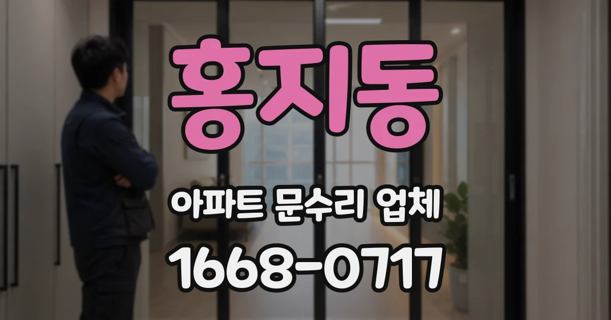 홍지동 아파트 문수리 업체