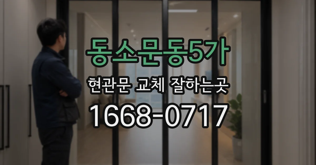 동소문동5가 현관문 교체 잘하는곳