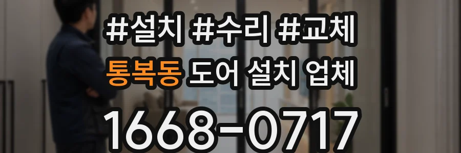 통복동 도어 설치 업체