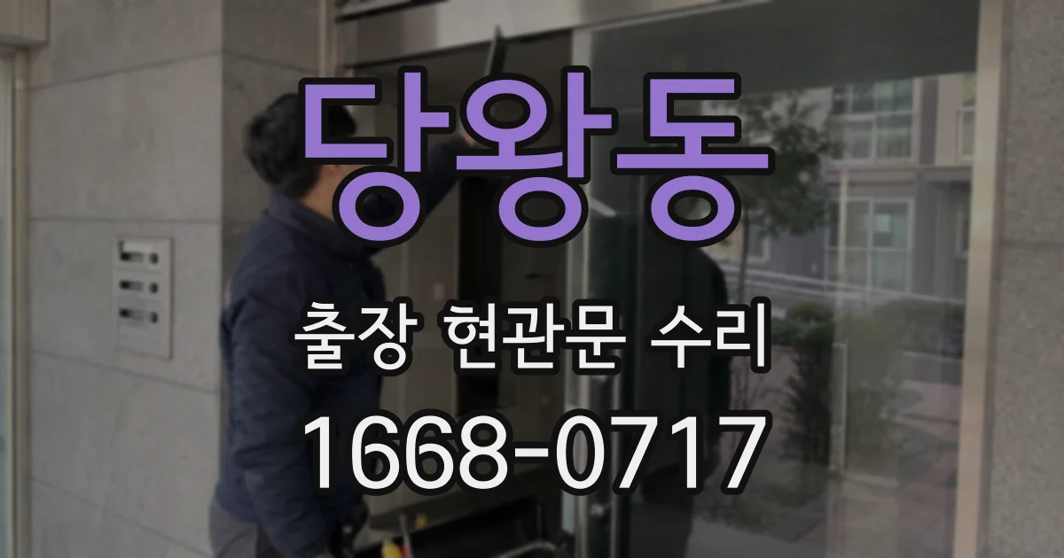 당왕동 출장 현관문 수리