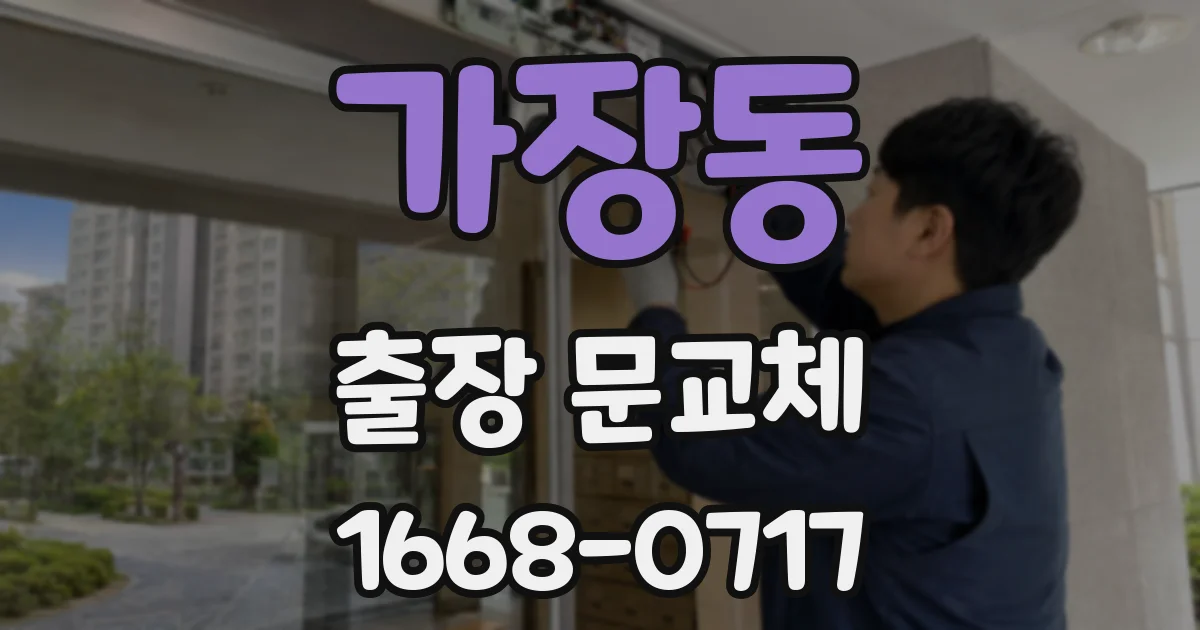 가장동 출장 문교체
