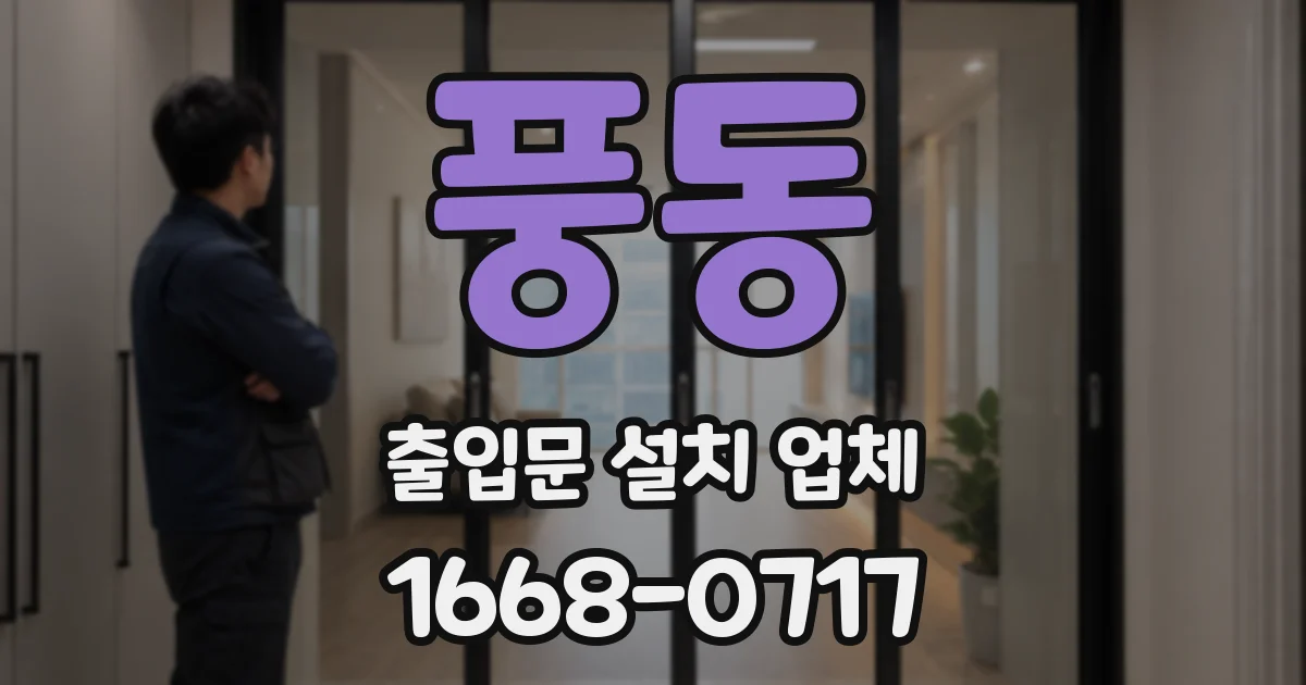 풍동 출입문 설치 업체