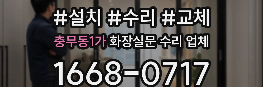 충무동1가 화장실문 수리 업체