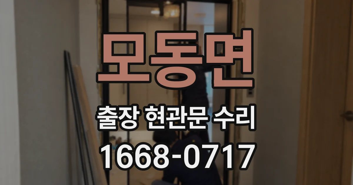 모동면 출장 현관문 수리