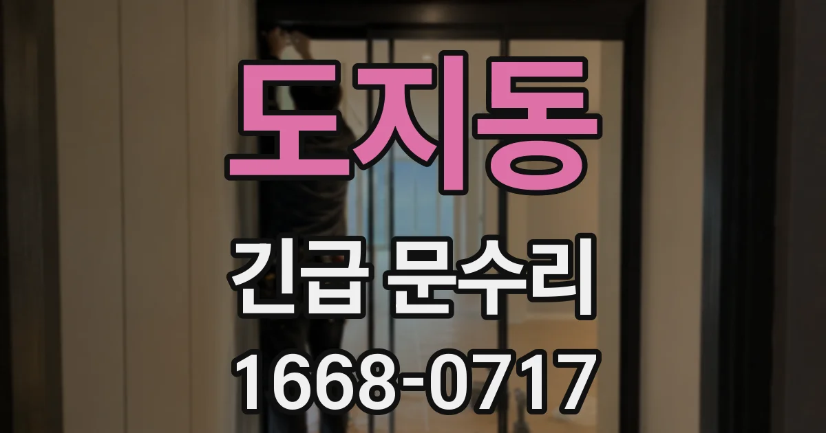 도지동 긴급 문수리