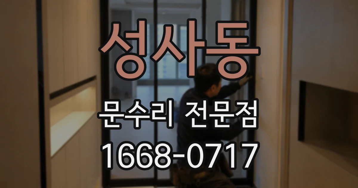 성사동 문수리 전문점