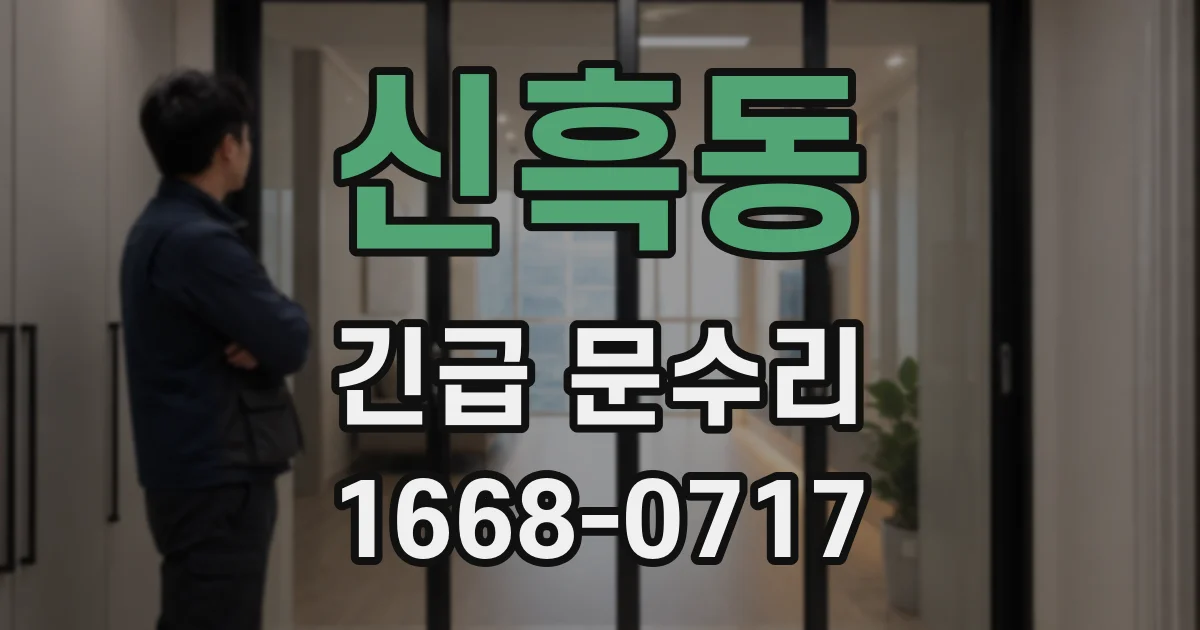 신흑동 긴급 문수리