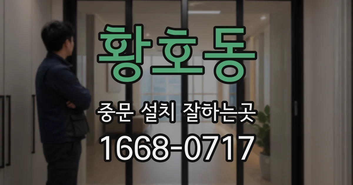 황호동 중문 설치 잘하는곳