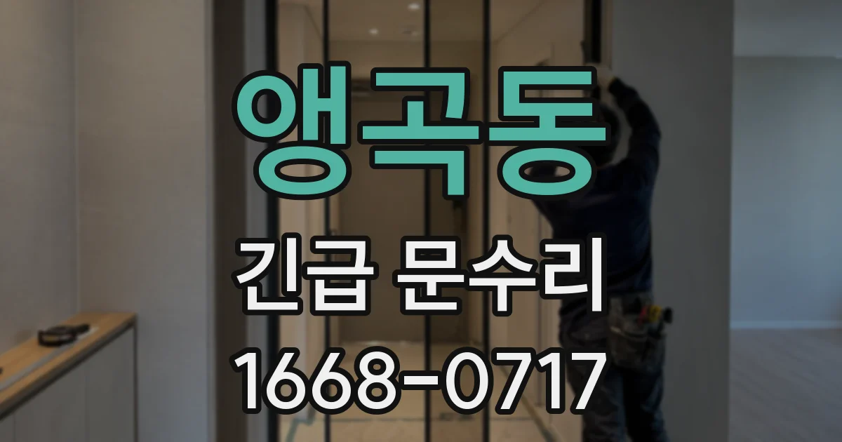 앵곡동 긴급 문수리