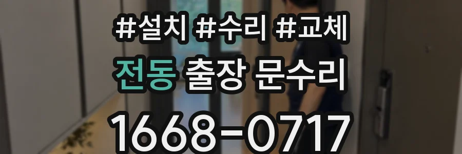 전동 출장 문수리