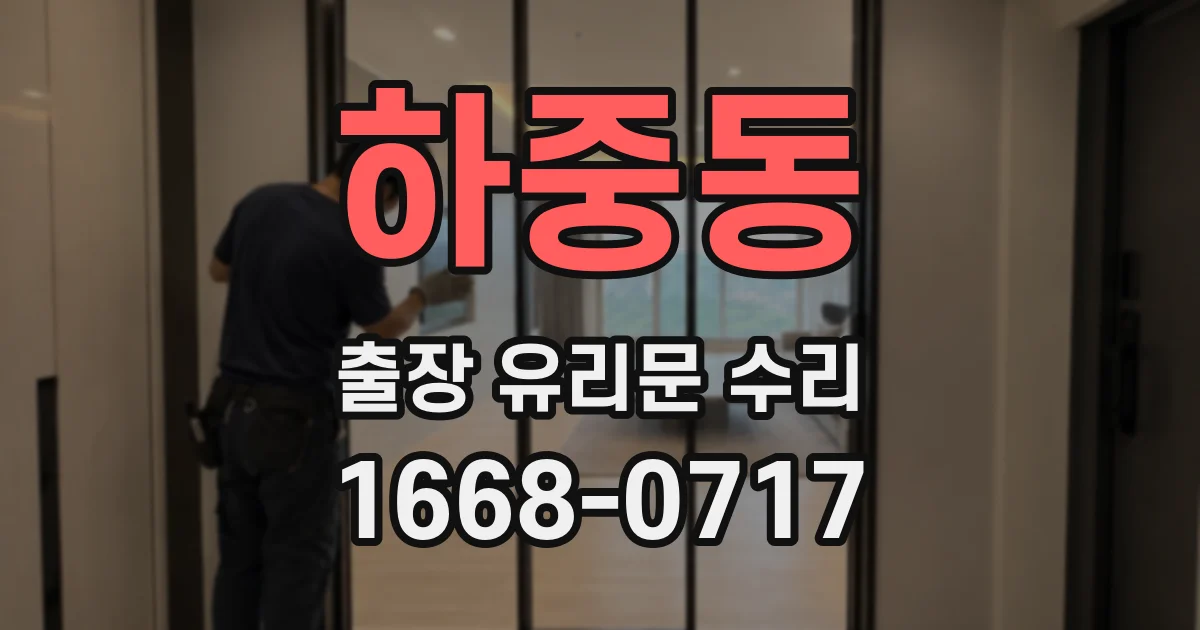 하중동 출장 유리문 수리