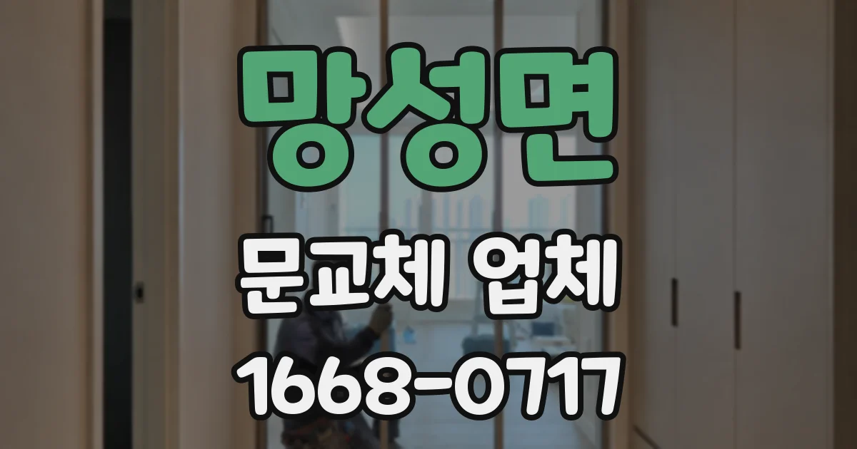 망성면 문교체 업체