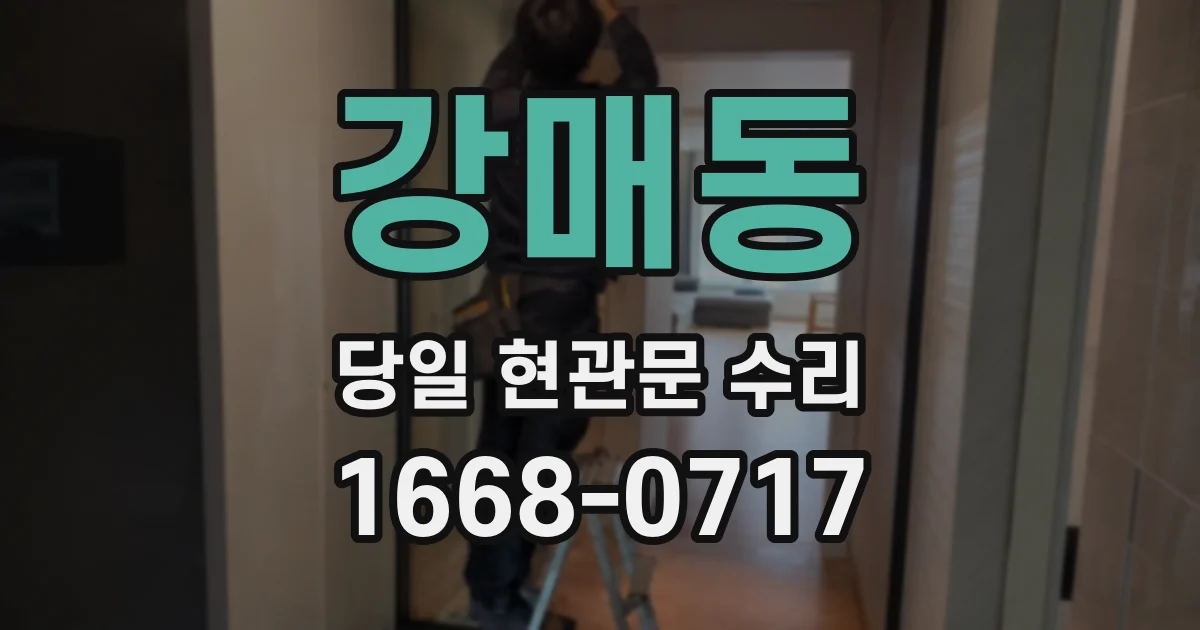강매동 당일 현관문 수리