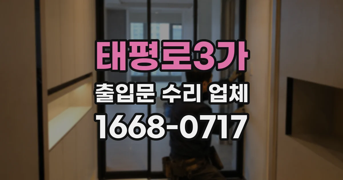 태평로3가 출입문 수리 업체