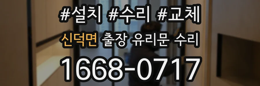 신덕면 출장 유리문 수리