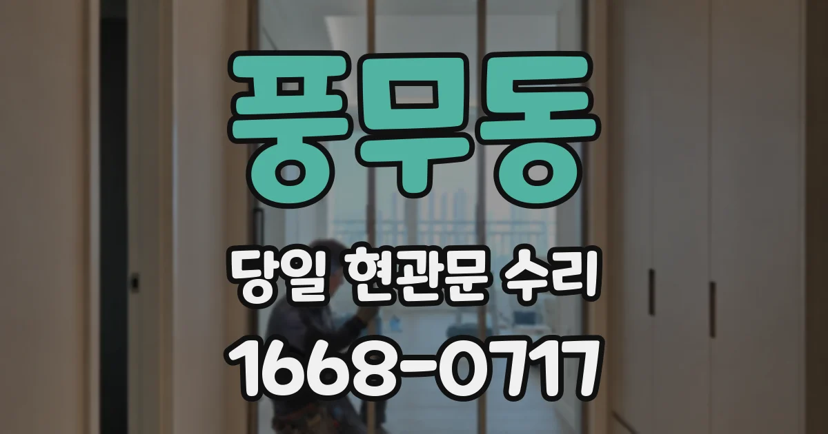 풍무동 당일 현관문 수리
