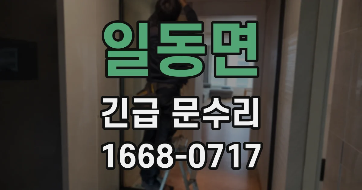 일동면 긴급 문수리