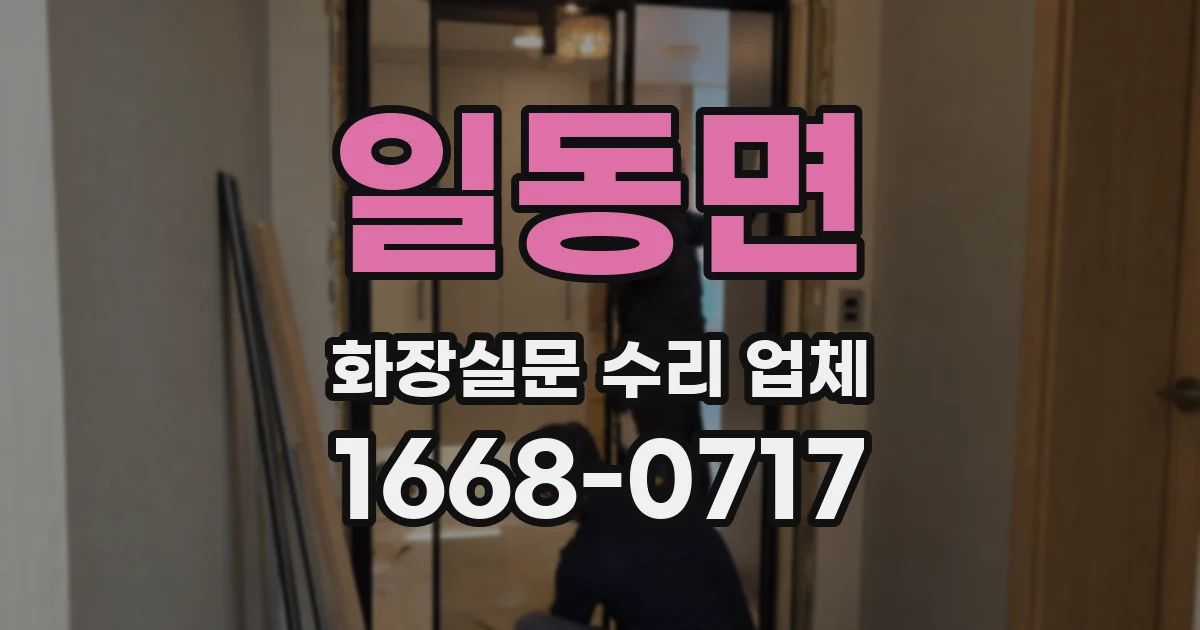 일동면 화장실문 수리 업체