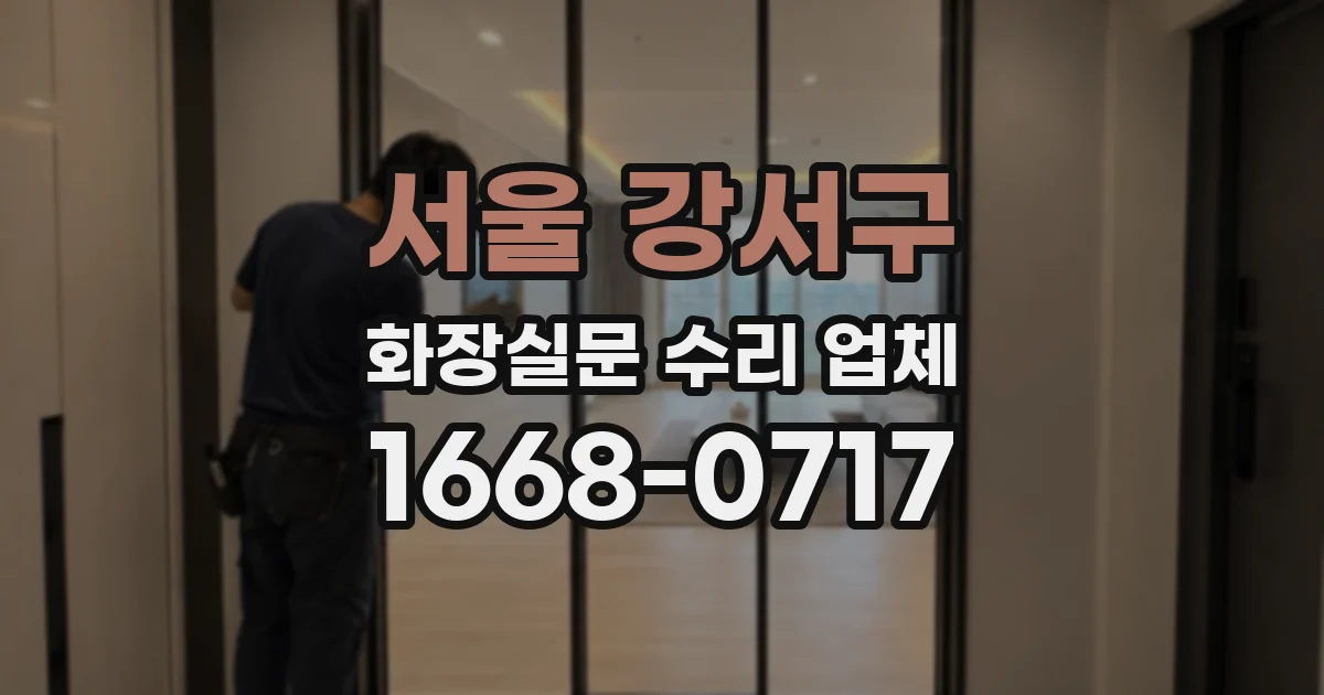 서울 강서구 화장실문 수리 업체