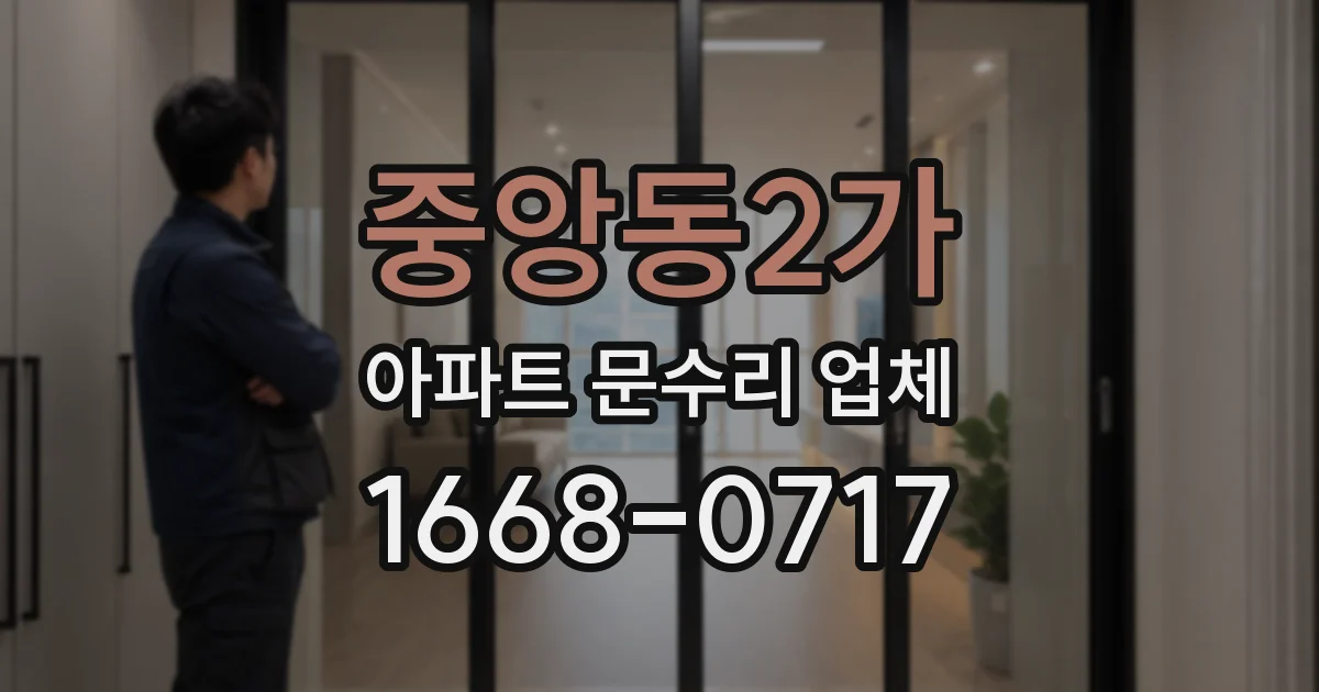 중앙동2가 아파트 문수리 업체
