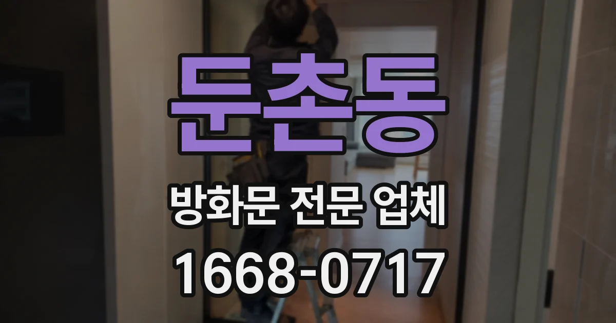 둔촌동 방화문 전문 업체