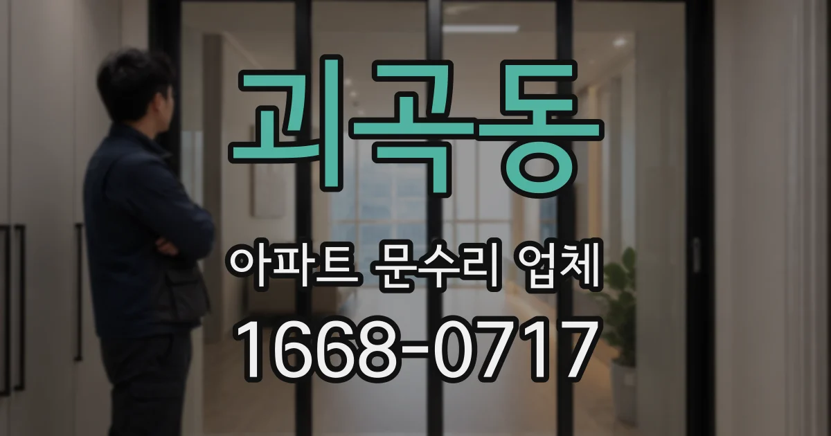 괴곡동 아파트 문수리 업체