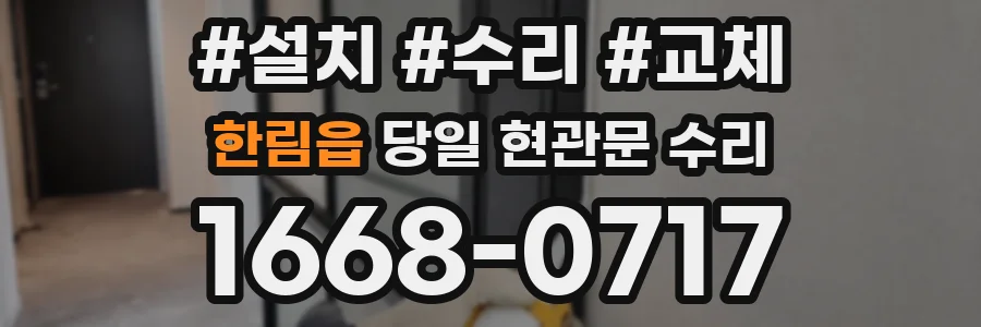 한림읍 당일 현관문 수리