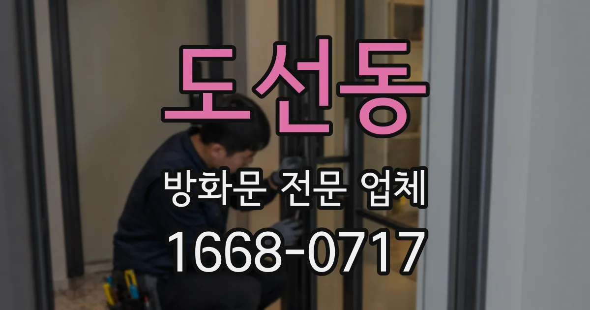 도선동 방화문 전문 업체