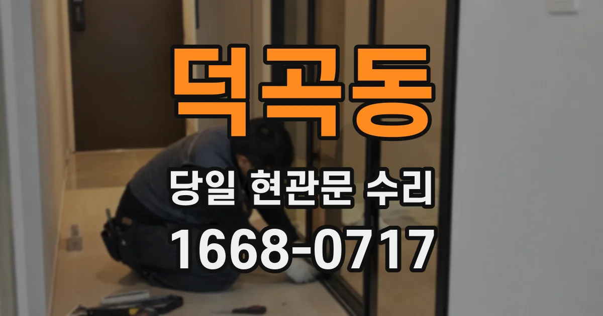 덕곡동 당일 현관문 수리