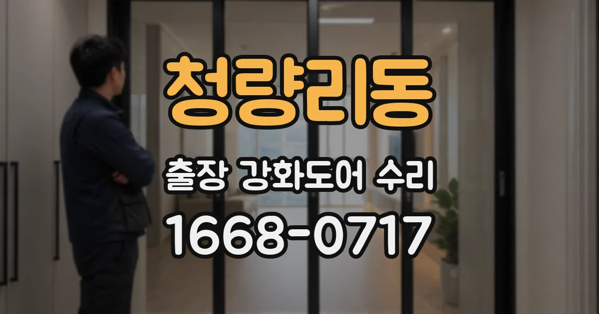 청량리동 출장 강화도어 수리