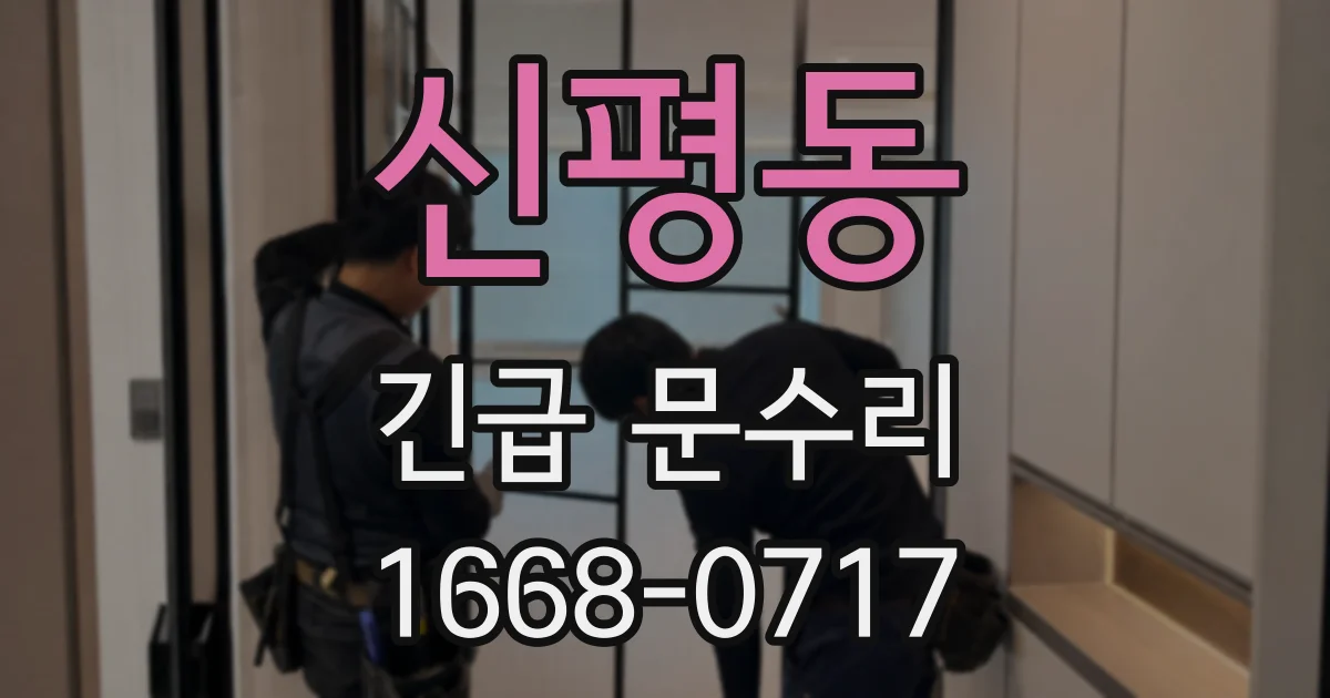 신평동 긴급 문수리
