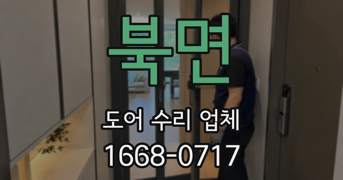 북면 도어 수리 업체