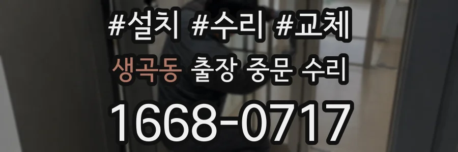 생곡동 출장 중문 수리