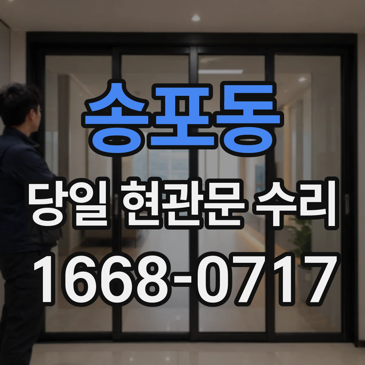 송포동 당일 현관문 수리