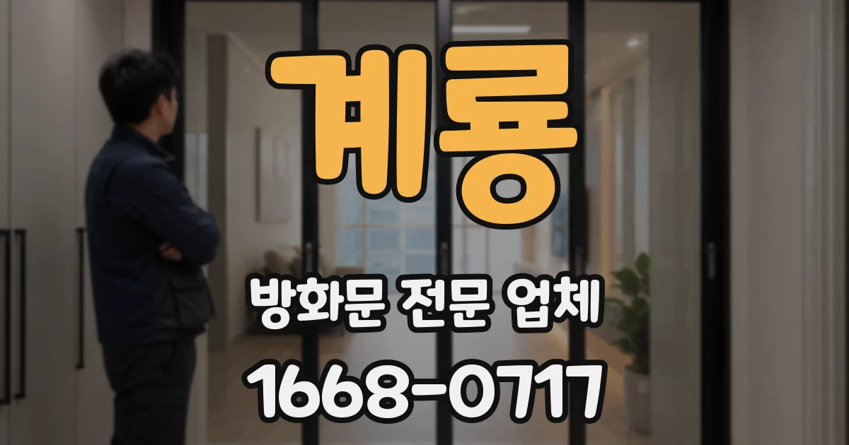 계룡 방화문 전문 업체