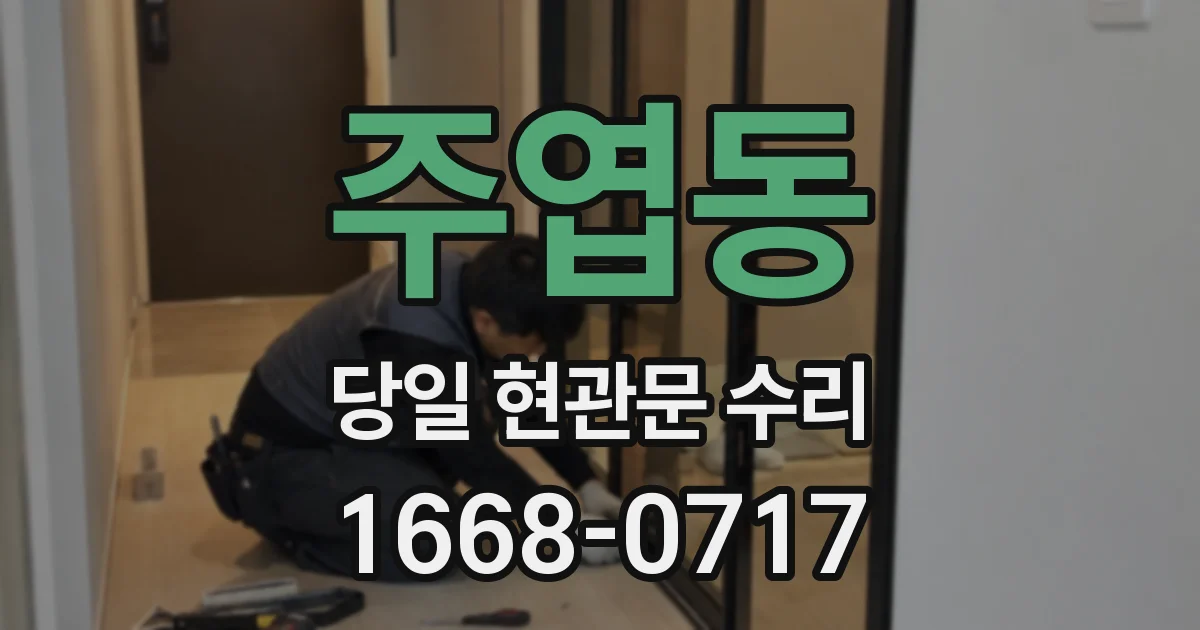 주엽동 당일 현관문 수리