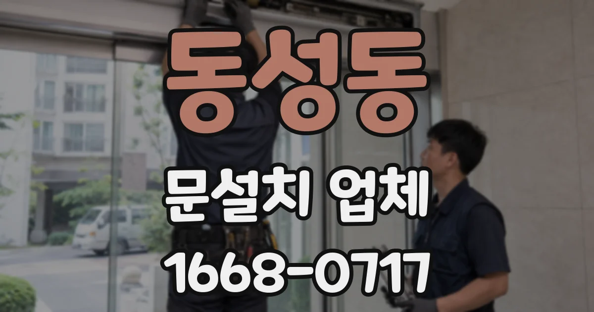 동성동 문설치 업체