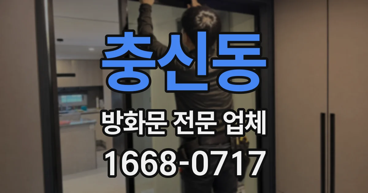 충신동 방화문 전문 업체