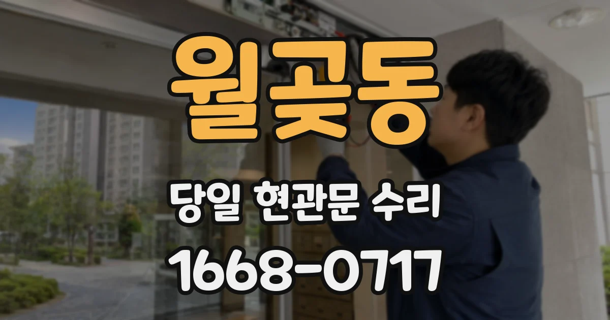 월곶동 당일 현관문 수리