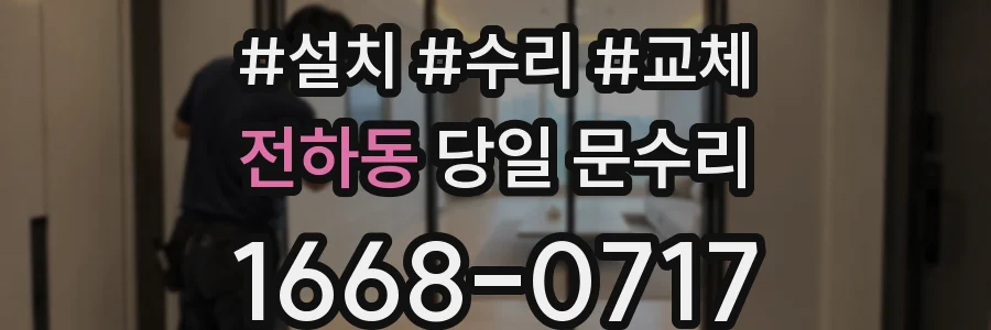 전하동 당일 문수리