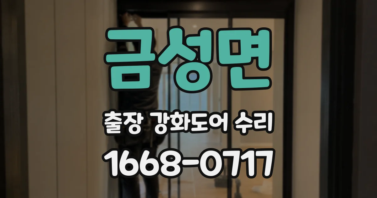 금성면 출장 강화도어 수리