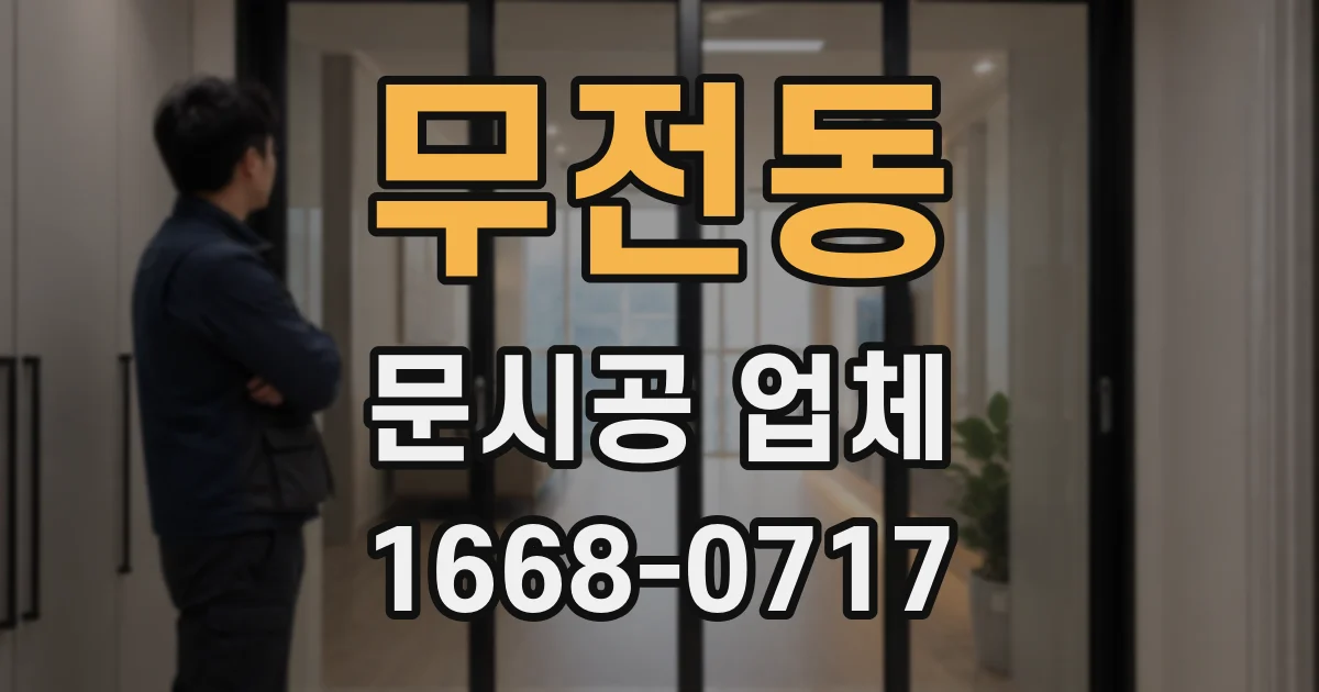 무전동 문시공 업체