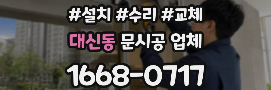 대신동 문시공 업체